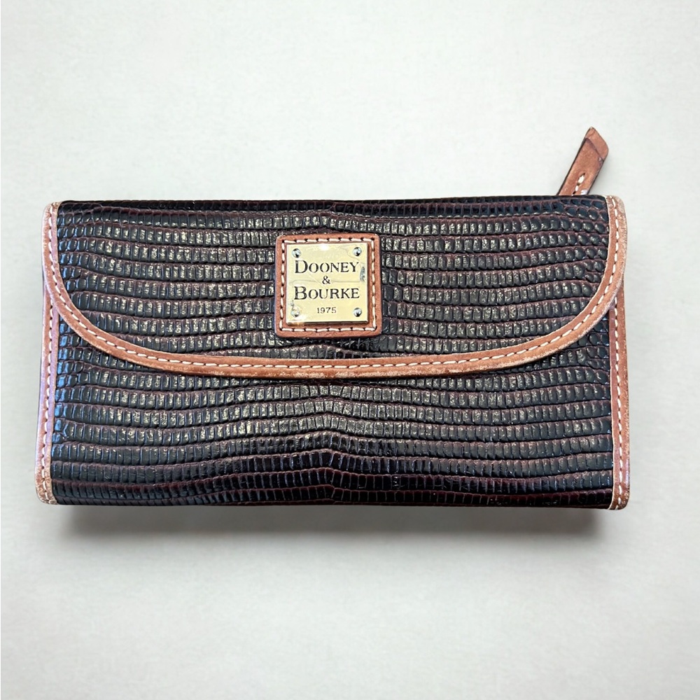 Dooney & Bourke | Lizard Continental Clutch Wallet